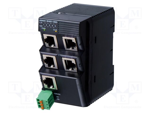 Switch Ethernet; unmanaged; Number of ports: 5; 24VDC; RJ45; W4S1