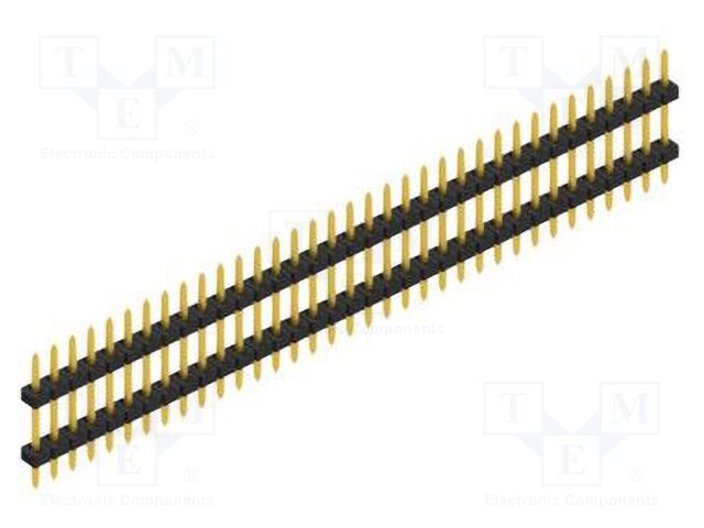 Connector: pin strips; pin header; male; PIN: 35; 2mm; THT; 1x35