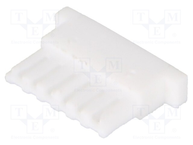 Plug; wire-board; female; SHL; 1mm; PIN: 6; w/o contacts; for cable