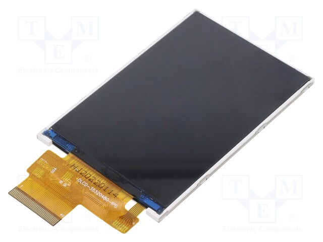 Display: TFT; 3.5"; 320x480; Illumin: LED; Dim: 54.66x82.94x2.28mm