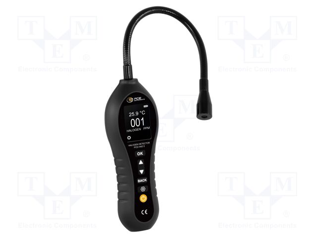 Meter: gas detector; Range: 0÷1000ppm (CO); Temp: -10÷50°C; IP40