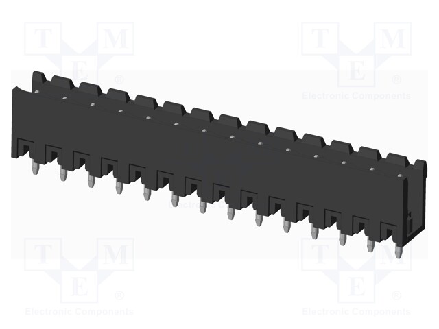 Connector: pluggable terminal block; socket; male; on PCBs