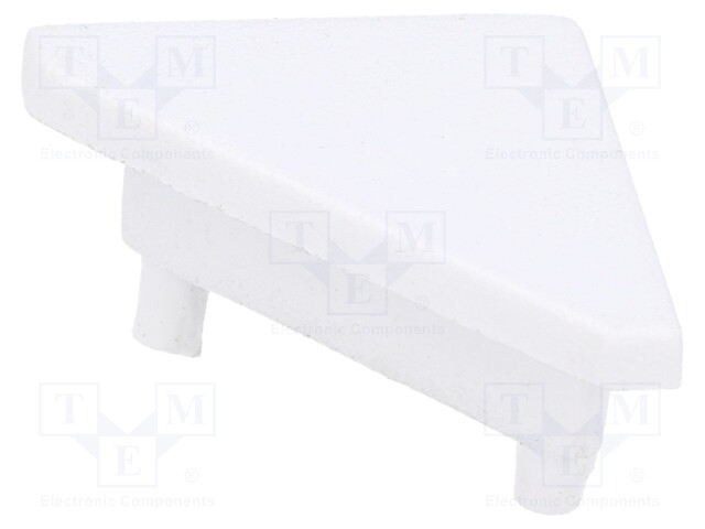 Cap for LED profiles; white; ABS; Application: CABI12