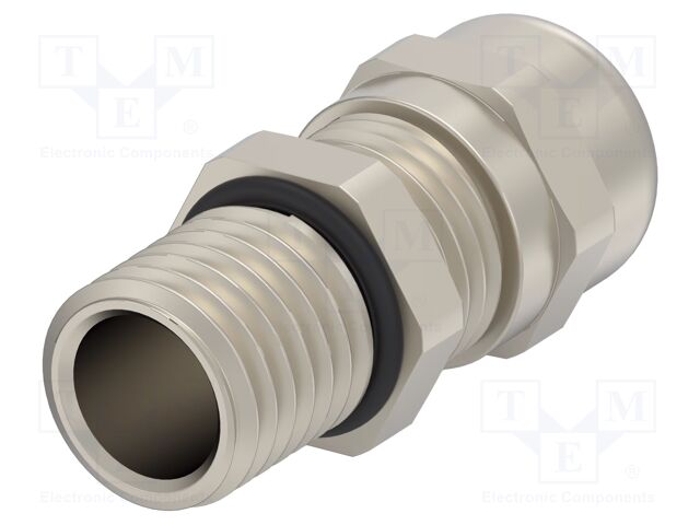 Cable gland; without nut,with long thread; M12; IP68; Mat: brass