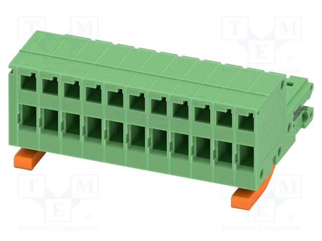 PCB direct plug, nominal cross section: 1 mm?, color: green,