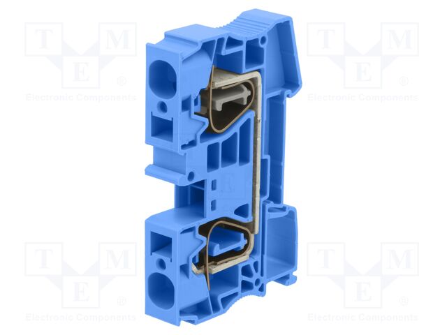 Splice terminal: rail; 0.2÷16mm2; ways: 1; terminals: 2; blue; TS35