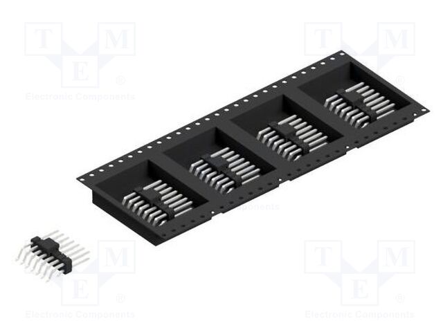 Connector: pin strips; pin header; male; PIN: 14; 2.54mm; SMT; 2x7