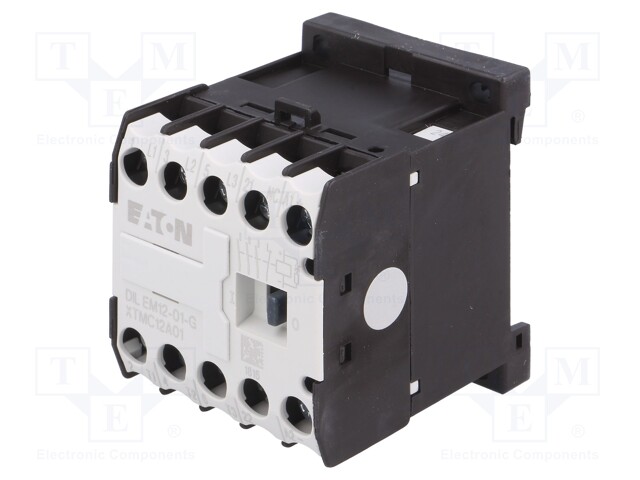 Contactor: 3-pole; NO x3; Auxiliary contacts: NC; 24VDC; 12A; DIN
