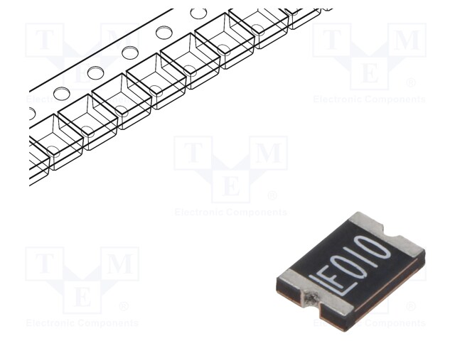 Fuse: PTC polymer; 0.1A; 30VDC; SMD; 1812L