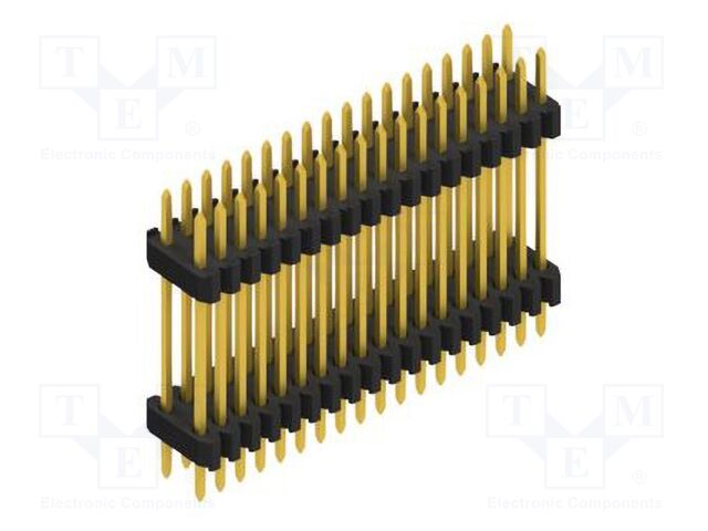 Connector: pin strips; pin header; male; PIN: 36; 1.27mm; THT; 2x18