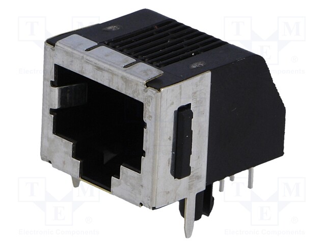 Socket; RJ45; PIN: 8; Cat: 3; shielded,with panel stop blockade
