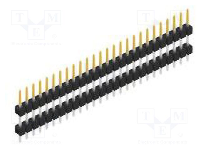 Connector: pin strips; pin header; male; PIN: 26; 2.54mm; THT; 1x26