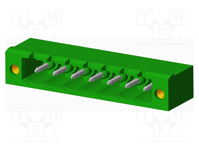 Connector: pluggable terminal block; socket; male; angled 90°