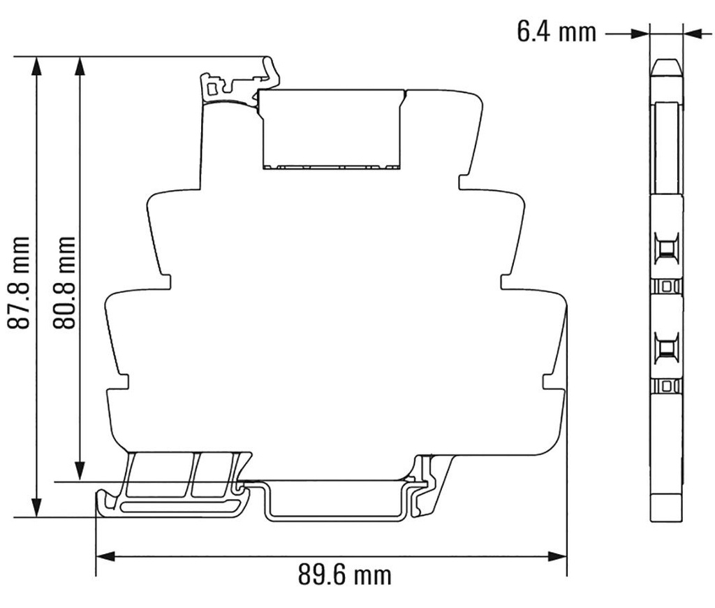 Relay: interface; SPDT; Ucntrl: 5VDC; 6A; DIN; Variant: Relay set