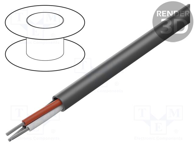 Wire; EcoFlex®; 3x28AWG; unshielded; 600V; 30.5m; Cu; stranded