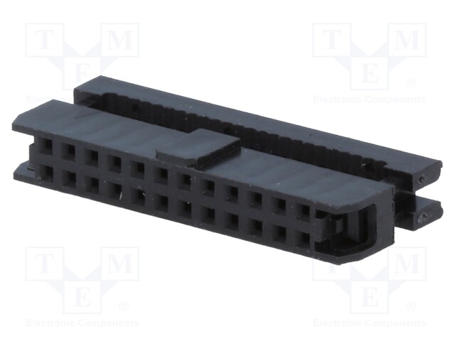 Plug; IDC; female; PIN: 24; IDC; for ribbon cable; 1mm; gold-plated