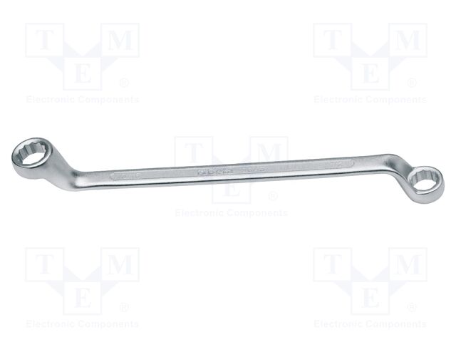 Wrench: ring; double-sided,bent; 1 1/4",1 1/16"; 90; offset