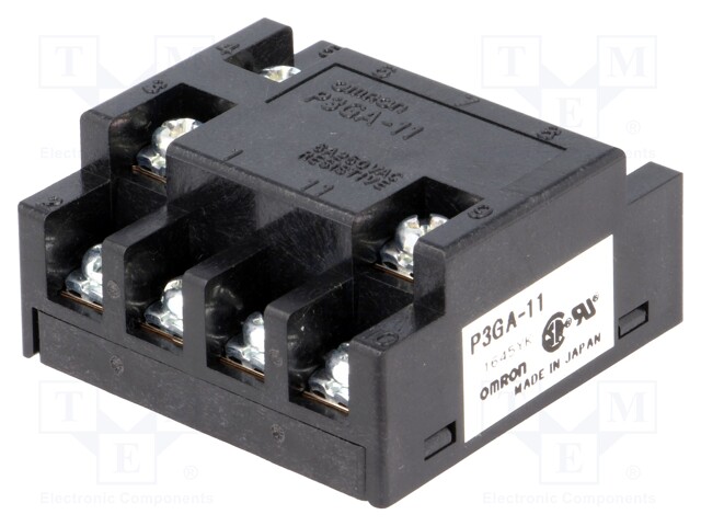Relays accessories: socket; PIN: 11; Mounting: on panel; 6A; 250VAC