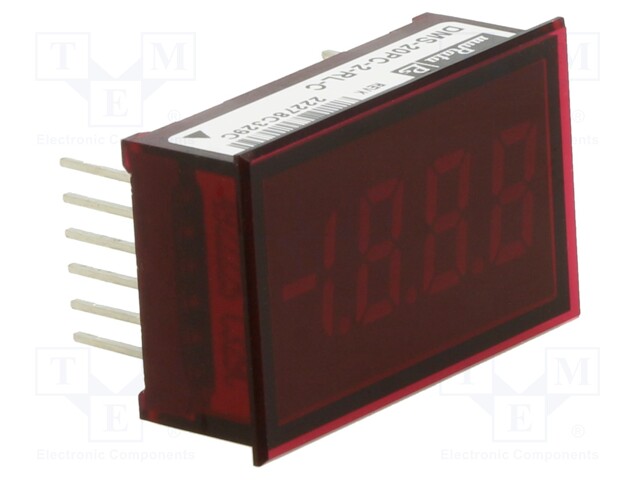 Voltmeter; digital,mounting; -20÷20V; Meas.accur: ±2%; on panel
