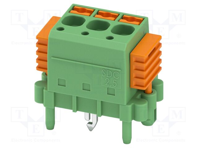 PCB direct plug, nominal cross section: 2.5 mm?, color: gree