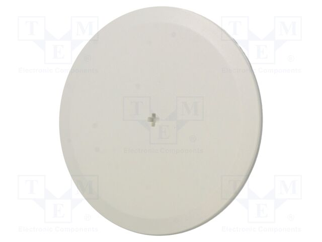 Cover; 82mm; snap-fastener; ABS; white; -25÷60°C