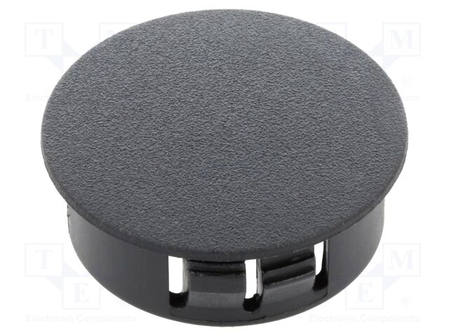 Accessories: stopper; H: 11.8mm; push-in,snap-fastener; black