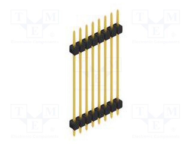 Connector: pin strips; pin header; male; PIN: 8; 2.54mm; THT; 1x8