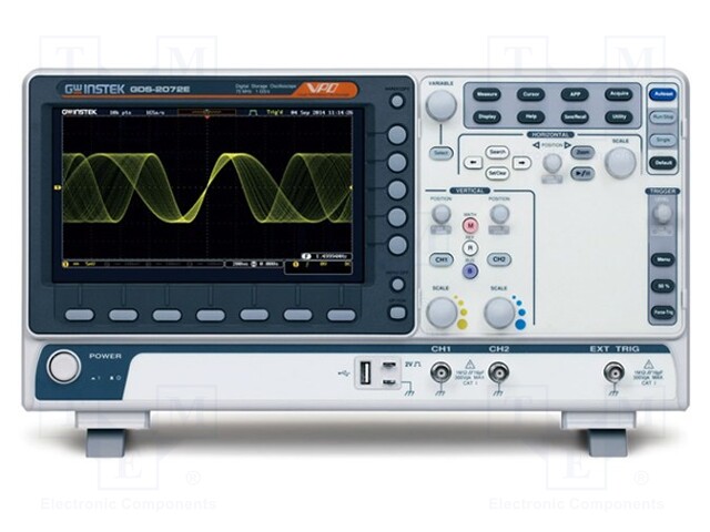 Oscilloscope: digital; Band: ≤200MHz; Channels: 2; 10Mpts; 1Gsps