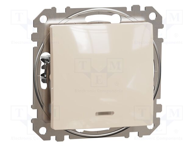 Two-way switch; 250VAC; IP20; plaster embedded,in mounting box