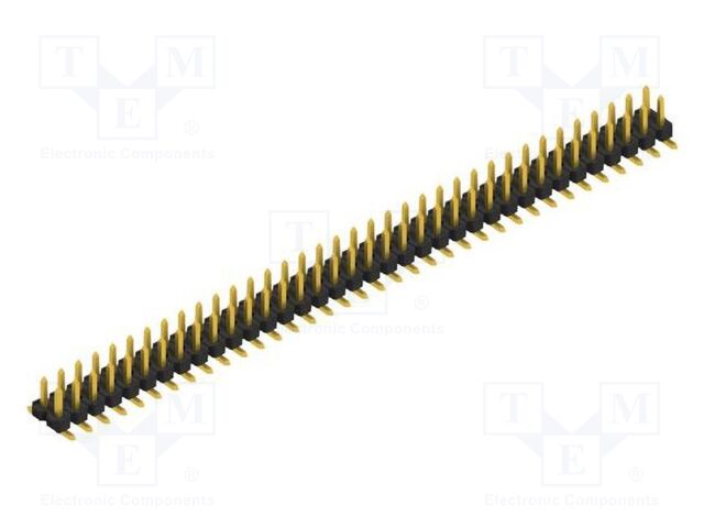 Connector: pin strips; pin header; male; PIN: 72; 2.54mm; SMT; 2x36