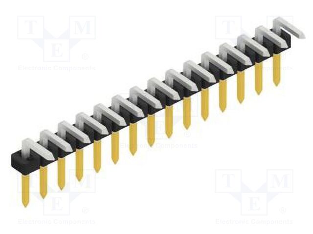 Connector: pin strips; pin header; male; PIN: 15; 2mm; THT; 1x15