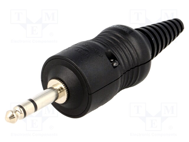 Plug; Jack 6,3mm; stereo; straight; Series: Jumbo; 15mm