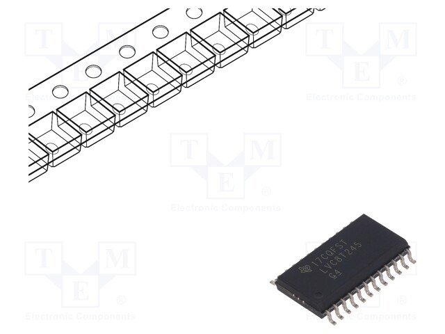 Bus Transceiver, LVC Family, 8 Input, 50 mA, 4.3 ns, 1.65 V to 5.5 V, SOIC-24
