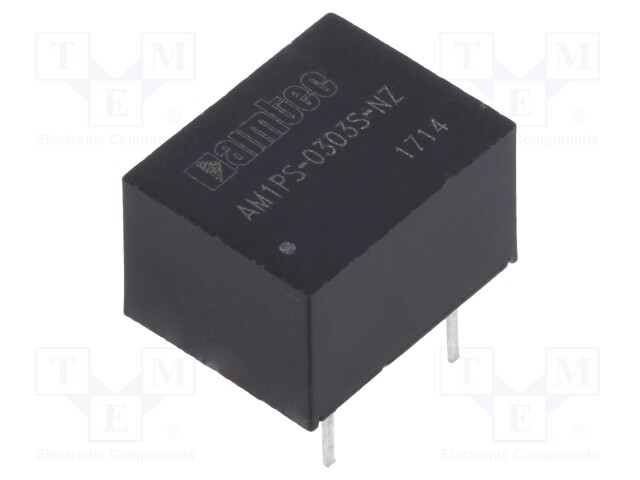 Converter: DC/DC; 1W; Uin: 2.97÷3.63V; 3.3VDC; Iout: 303mA; DIP8