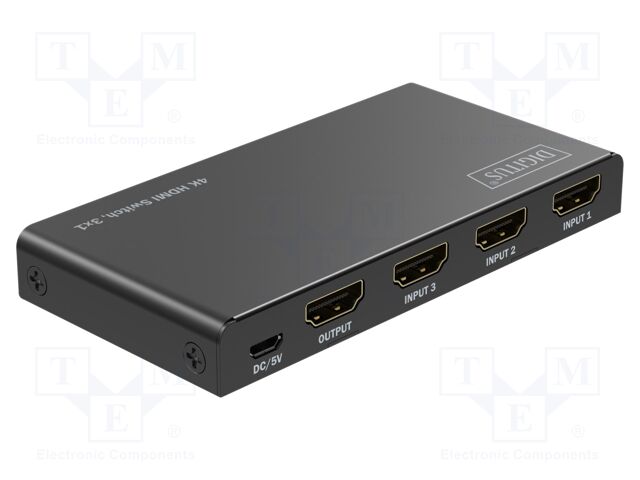 Switch; HDMI 2.0; black; Out: HDMI socket