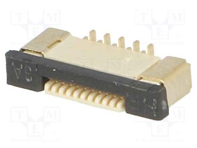 Connector: FFC (FPC); vertical; PIN: 10; ZIF; SMT; 0.5A; 30mΩ; 0.5mm