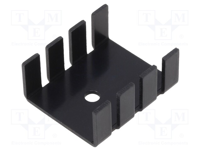Heatsink: extruded; U; TO202,TO220; black; L: 30mm; W: 25.4mm