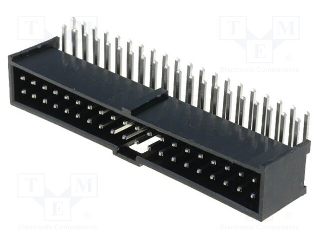 Socket; IDC; male; PIN: 40; angled 90°; THT; tinned; 2.54mm