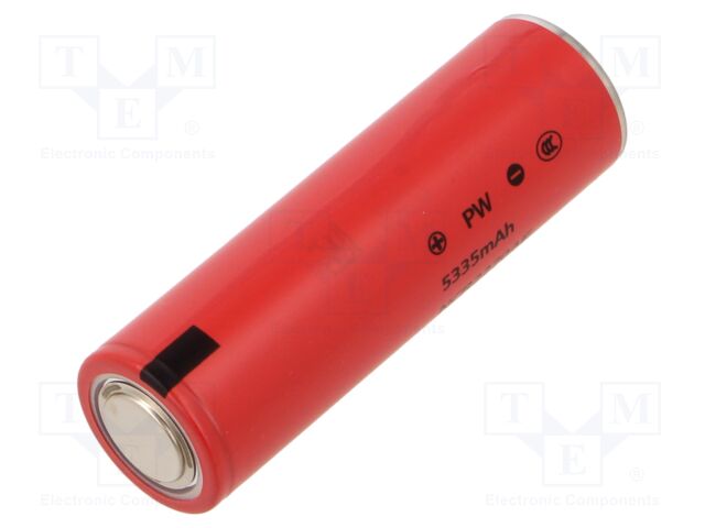 Re-battery: Li-Ion; 22700,2270A; 3.6V; 5635mAh; Ø21.8x70.9mm; 12A