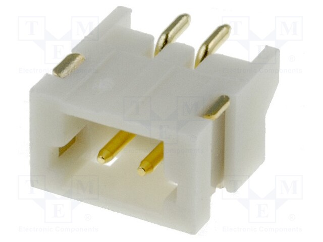 Socket; wire-board; male; 1.5mm; PIN: 2; SMT; 100V; 1A; tinned; 20mΩ