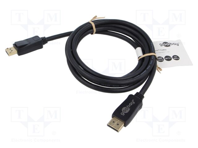Cable; DisplayPort 2.1,HDCP 2.2; DisplayPort plug,both sides