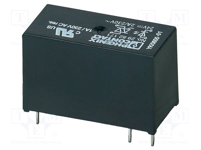 Solid State Relay, 1 A, 350 VDC, Through Hole, Solder