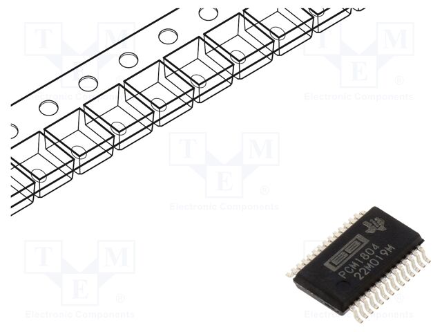 IC: A/D converter; Ch: 2; 24bit; 192ksps; 3.3÷5V; SSOP28