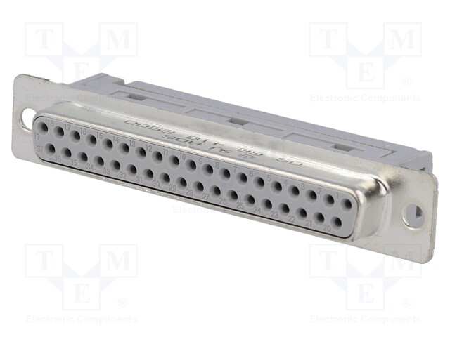 D-Sub; PIN: 37; plug; female; IDC; for ribbon cable; gold-plated
