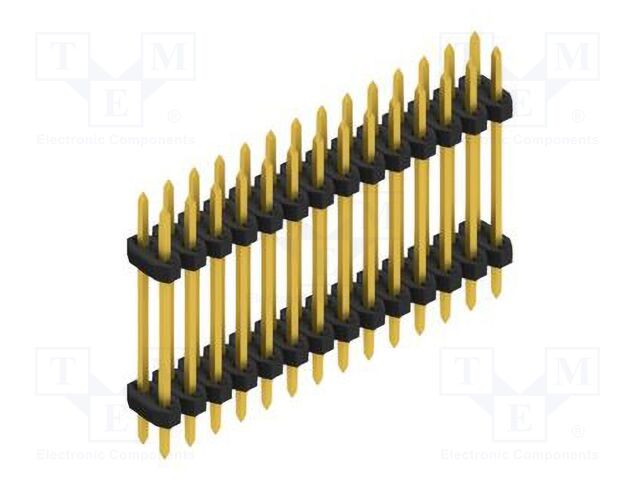Connector: pin strips; pin header; male; PIN: 28; 2mm; THT; 2x14