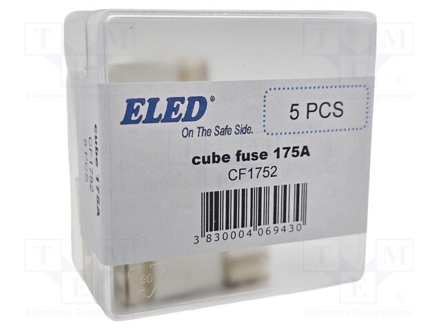 Fuse: fuse; 175A; 58VDC; ceramic,automotive; 20x23.5x11.8mm