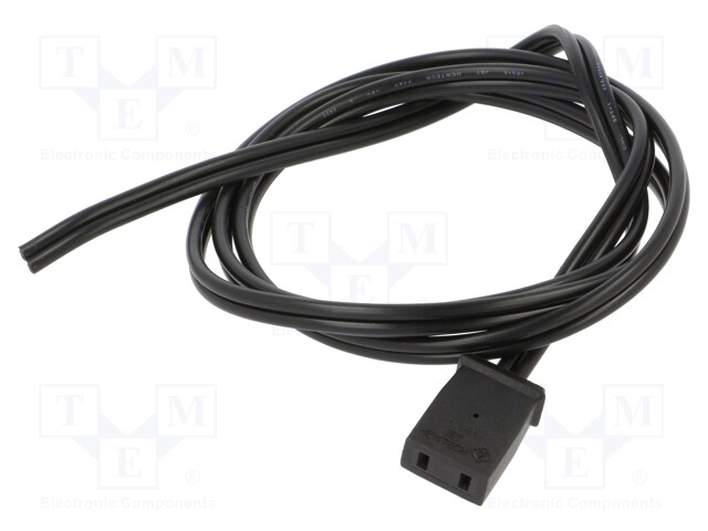 Wire: for fan supplying; Plug: straight; 1m