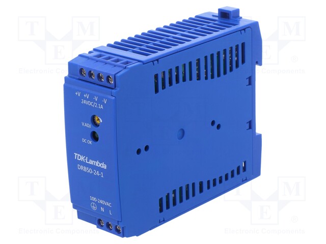 Power supply: switched-mode; 50.4W; 24VDC; 2.1A; 85÷264VAC; 175g