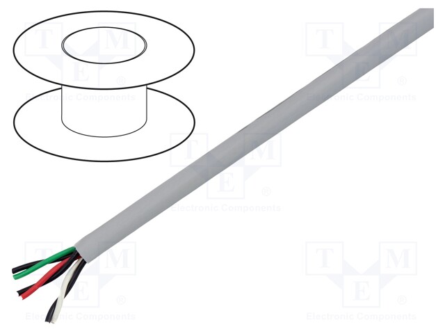 Wire; EcoCable Mini; 3x2x24AWG; unshielded; 300V; 305m; Cu; 1000ft