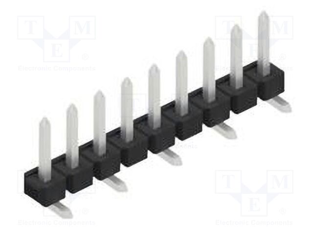 Connector: pin strips; pin header; male; PIN: 9; 2.54mm; SMT; 1x9